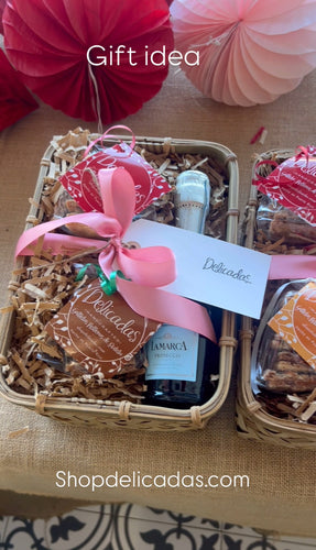 Prosecco + Cookies mini basket