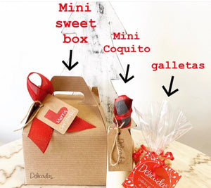 Mini sweet box mini coquito y galletas
