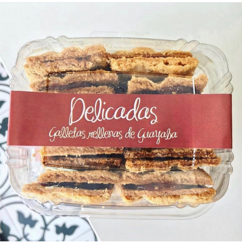 Galletas rellenas de guayaba