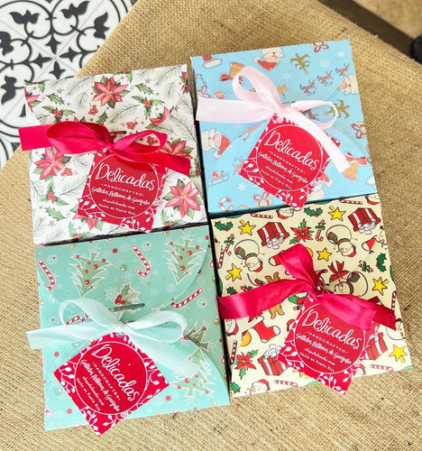 Navidad gift box con suculentas+galletas